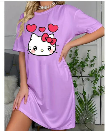 Hello kitty Printed Long Shirt