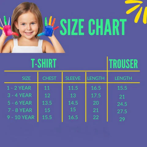 Yellow Car Printed Kids Short Sleeve Kids Wear