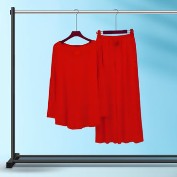 Red Lounge Wear For Women PJ Set ARTICLE NO# 52