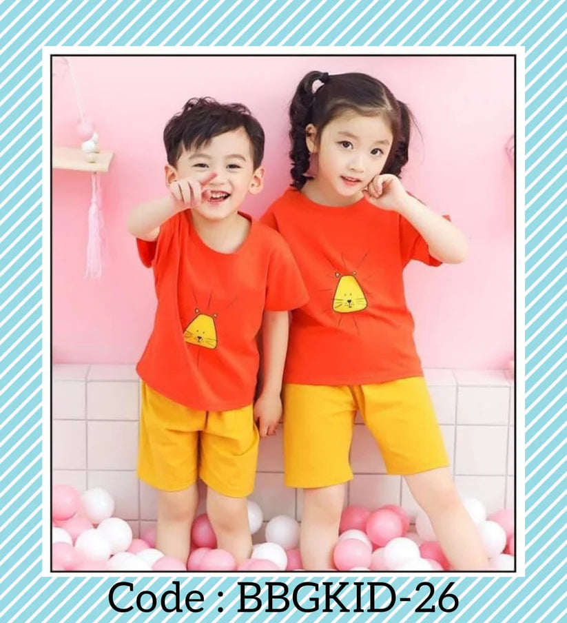 Boys & girls new summer shorts sleeve suit